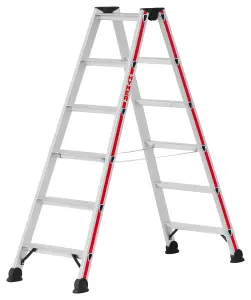 Hymer 4024 Double Sided Step Ladder - 2 x 6 Tread (2.88m)