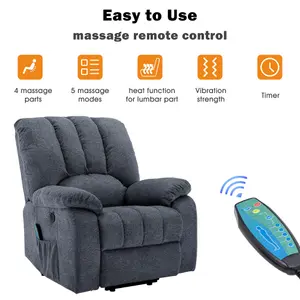 Electric Power Lift Recliner Chair with Massage, Heat and USB Ports