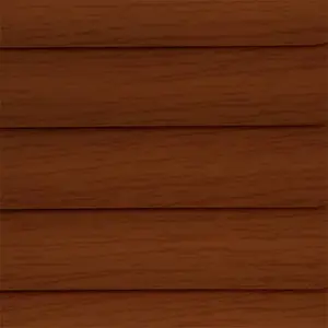 Caecus MTM Woodgrain Effect PVC Long Drop Venetian Blind Venetian Blind Dark Oak 90cm width x 210cm drop