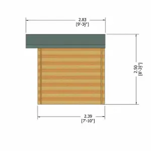 Bucknells 28 mm Log Cabin 10 x 12 Feet