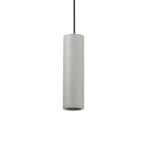 Luminosa Oak 1 Light Slim Ceiling Pendant Light Grey