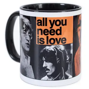 The Beatles Mug White/Black/Orange (One Size)