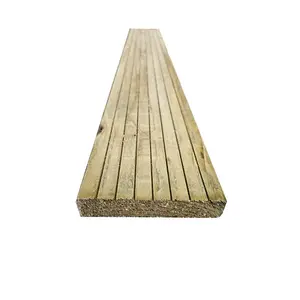 Snowdon Timber Factory Reject DB251208T10 Treated Decking Board (L) 2.4m (W) 120mm (T) 25mm 10 Pack