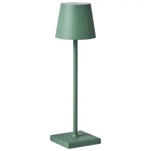 Wireless Metal Table Lamp Green BACEIRO