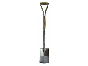 Faithfull RI11-VRSSBSWSYD Prestige Stainless Steel Border Spade Ash Handle FAIPRESBSSS