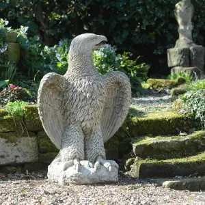 Stone Cast Giant Eagle Garden Statue