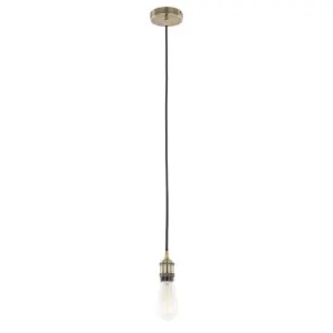 Luminosa Modern Hanging Pendant Lamp Holders Antique Bronze 1 Light , E27