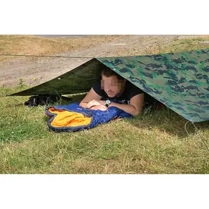 Large 5 x 5 m Tarpaulin Waterproof Heavy Duty Cover Camping Ground Sheet Caravan Furniture Multipurpose 10 Bungee Balls