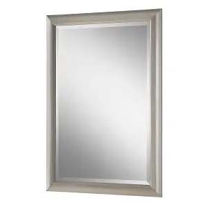 Yearn Scooped framed mirror Silver 72x57cm