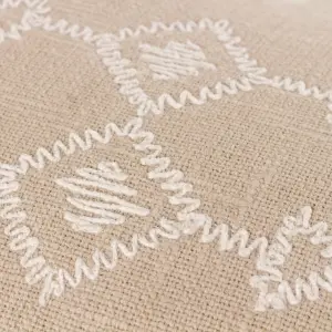 Yard Folis Embroidered Feather Filled Cushion