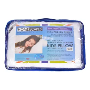 Homescapes Kids Super Microfibre 40 x 60 cm Toddler Pillow