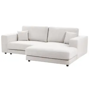 Corner Sofa LOFOTEN Off-White Fabric Left Hand