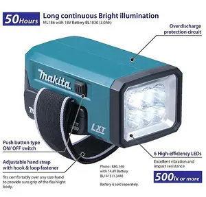 Makita DML186 18v LED torch flashlight body only