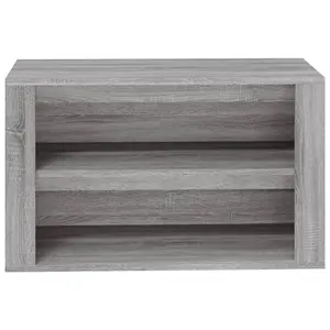 Berkfield Shoe Rack Grey Sonoma 75x35x45 cm Engineered Wood