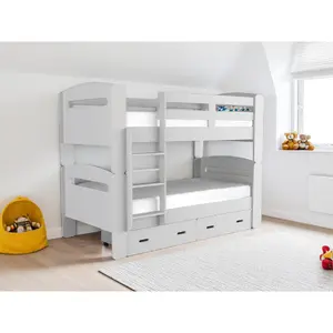 Bertel Single (3') 2 Drawer Standard Bunk Bed