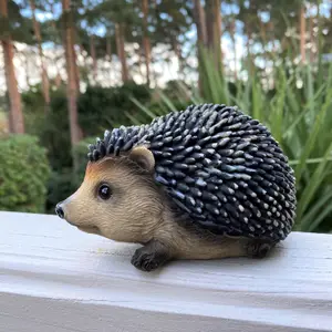 Hoglet Baby Hedgehog Resin Garden Ornament (Set of 2)