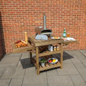 Waltons Pressure Treated BBQ Pizza Oven Outdoor Table