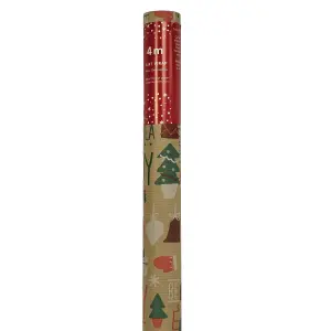 Be Merry & Jolly Christmas wrapping paper 4m