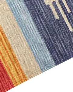 Cotton Kilim Area Rug 80 x 150 cm Multicolour KAMARIS