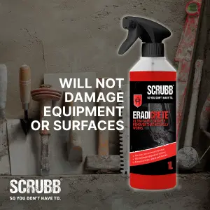 SCRUBB Eradicrete Concrete remover, 1L Trigger spray bottle