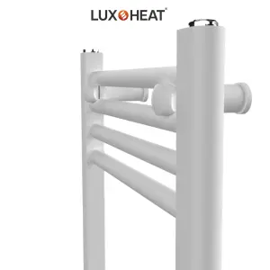 Towel Radiator Rail 1200 x 400 for Central Heating with White Finish