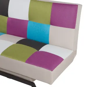 Retro Sofa Bed Multicolour LEEDS