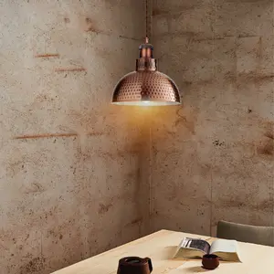 Kronos 1 - Light Dome Pendant Copper