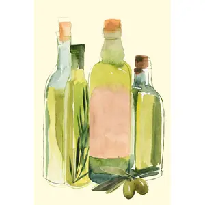 Olive Oil Set II by Annie Warren - Wrapped Canvas Painting 122cm H x 81cm W