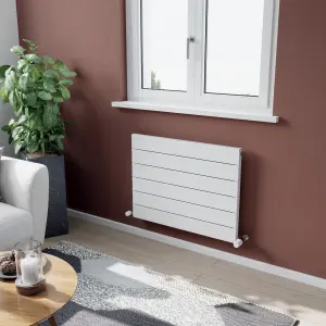 Agadon Rome Aluminium Designer Radiator 603 x 800 mm White - 1532 BTU - 10 Years Guarantee