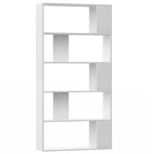 Berkfield Book Cabinet/Room Divider White 80x24x159 cm Engineered Wood