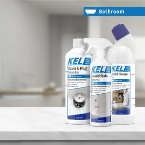 KEL - Grout Cleaner, Ready-To-Use Grout Cleaner Spray, Removes Stubborn Dirt, Marks & Stains On Tiled Walls & Floors - 1 Litre