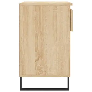 Berkfield Shoe Cabinet Sonoma Oak 70x36x60 cm Engineered Wood