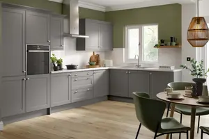 Kitchen Kit Shaker Sample Kitchen Unit Cabinet Door 396mm - Ultra Matt Dust Grey