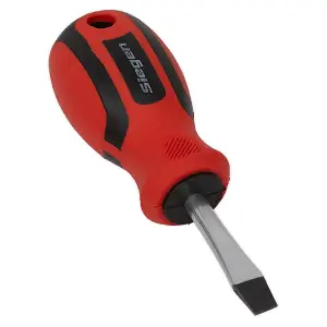 Sealey Screwdriver Slotted With Contoured Soft Grip Handle 6 x 38mm S01170