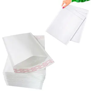 100 x Size 6 (215x320mm) White Padded Bubble Lined Secure Self Sealing Peel & Seal Mailing Postal Envelopes