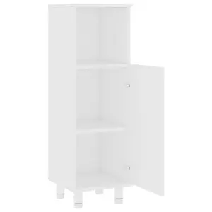 Berkfield 4 Piece Bathroom Furniture Set White Engineered Wood