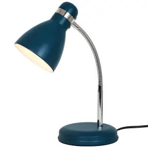 GoodHome Narajo Modern Petrol blue Table light