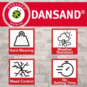 Weed Free Paving Sand Weed Killer Inhibitor 20kg Natural Paving Grout Dansand - FREE DELIVERY INCLUDED