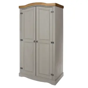 Premium Corona Grey, 2 door wardrobe