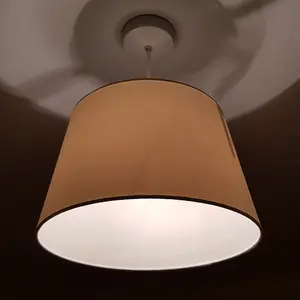 Cream Tapered Drum Shade for Ceiling and Table Lamp 12 Inch Shade