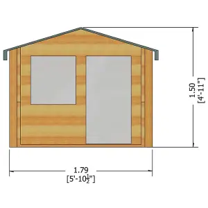 Salcey Mini Log Cabin Playhouse Children's Wendy House