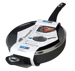 28cm Non-Stick Deep Saute Pan & Glass Lid