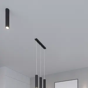 Lagos Steel Black 2 Light Classic Pendant Ceiling Light