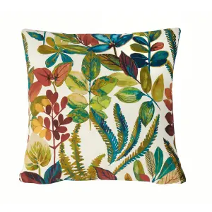 Tonga Summer Scatter Cushion - Square Filled Pillow for Home Garden Sofa, Chair, Bench, Seating Furniture - 43 x 43cm