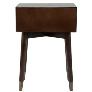 1 Drawer Bedside Table Brown