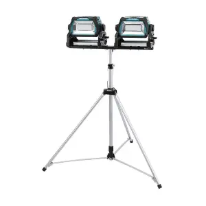 Makita DML811 18v 240v LXT Li-Ion LED Work Light Site Torch Twin Pack & Tripod