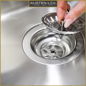 Austen & Co. Roma Stainless Steel Large Inset/Undermount Single Bowl Kitchen Sink. Lifetime Guarantee, Fast Delivery