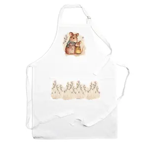 Purely Home Mouse Family Apron - Cooking & Baking Kitchen Gift for Mother's Day