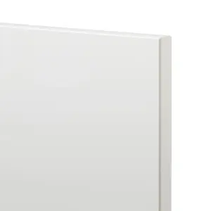 GoodHome Alisma High gloss white slab High gloss white Appliance Cabinet door (W)600mm (H)626mm (T)18mm