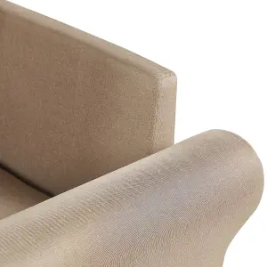 Right-Hand Corner Sofa VIKNA Beige Fabric Right Hand